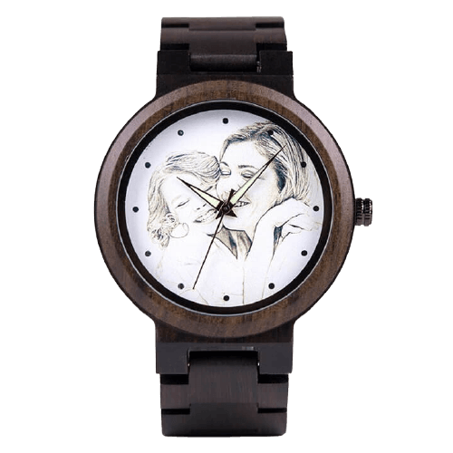 Raven wooden watch